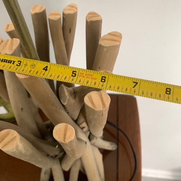 Natural Driftwood Table Lamp Coastal Rustic Wood Branch Accent Light 21" - Picture 6 of 8